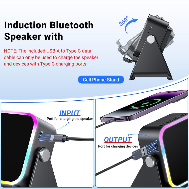 CoreGifts Wireless Induction Audio Speaker Stand