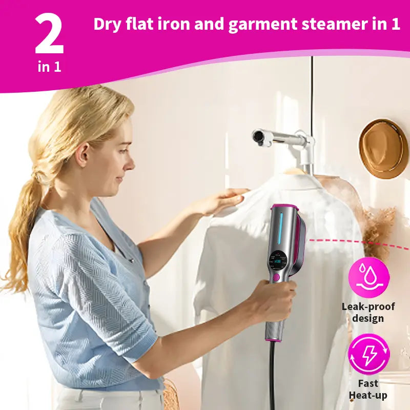 CoreGift Premium All-Surface 2-in-1 Garment Steamer & Iron Garment